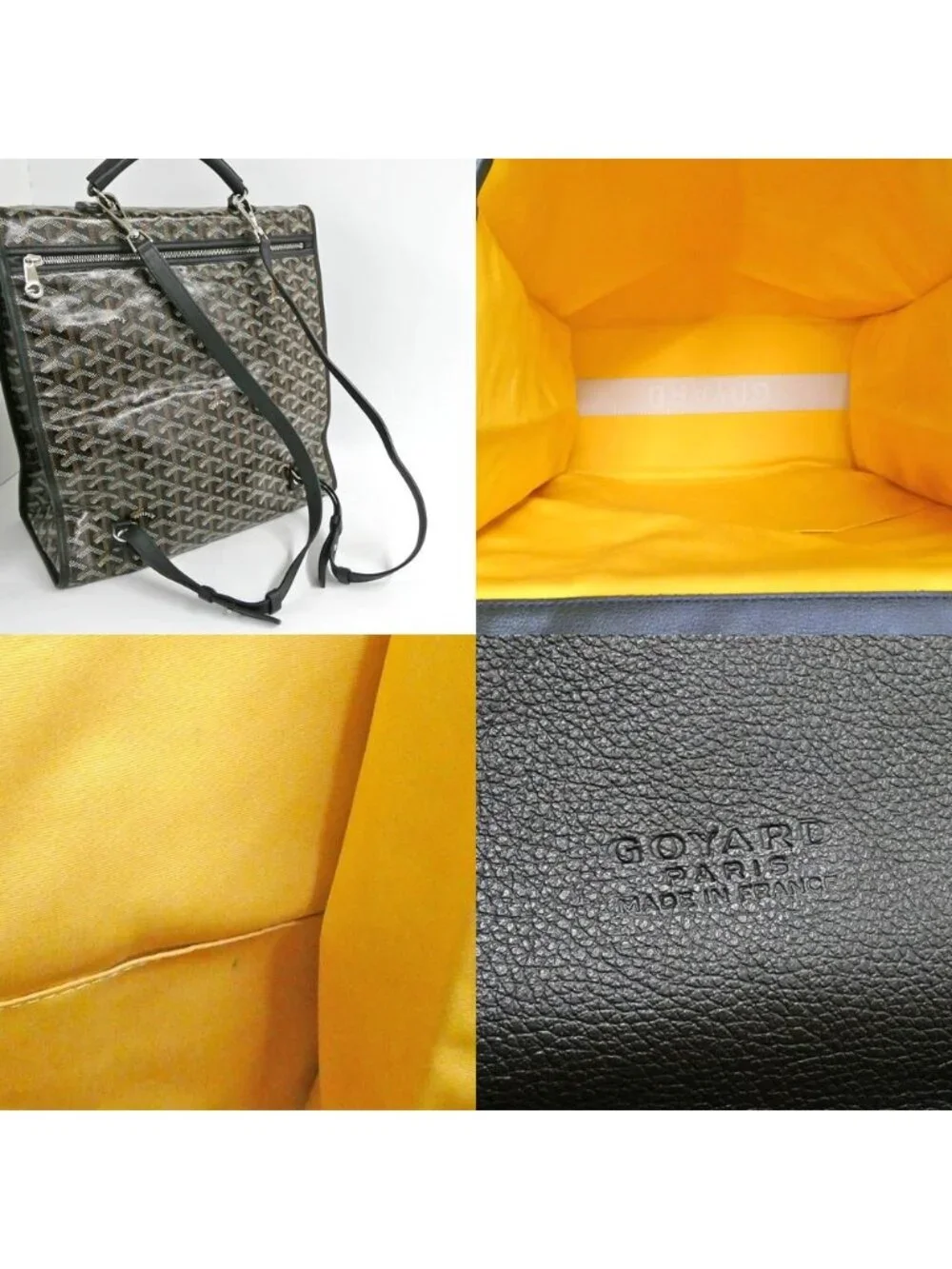 Goyard Saint Leger Backpack Handbag 2-Way Black